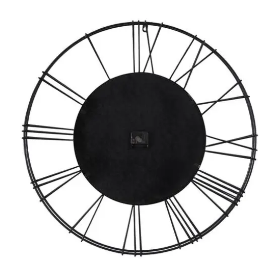 30" Glam Wall Clock Black {5}