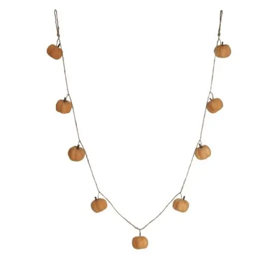 Hello Honey&reg; 6.5ft. Orange Decorative Felt Pumpkin Garland {1}