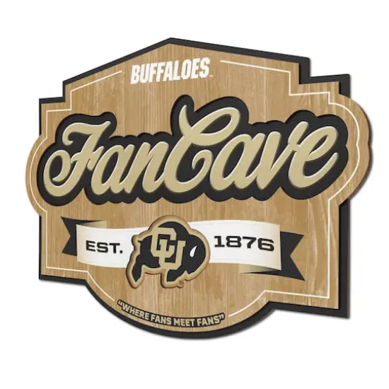 NCAA Fan Cave Sign Colorado Buffaloes {1}