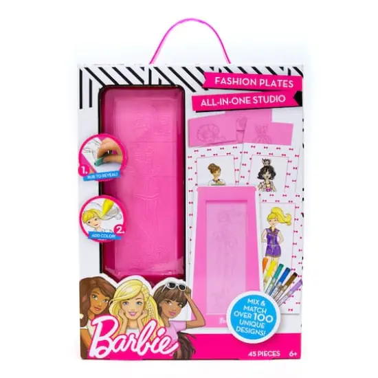 Barbie&trade; Fashion Plates Rubbing Kit {1}