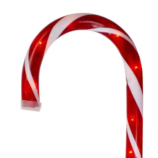 2ft. Red & White Lighted Candy Cane Christmas Light Set {5}
