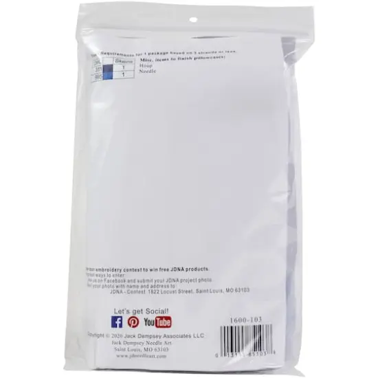 Jack Dempsey XX Design Perle Edge Stamped For Embroidery Pillowcase Set {4}