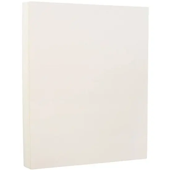 JAM Paper Strathmore 8.5" x 11" 88lb. Cardstock, 50 Sheets Bright White Wove {2}