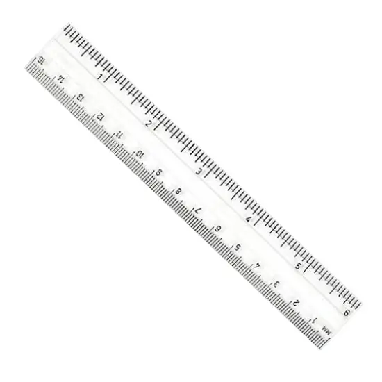 Charles Leonard Clear 6" Plastic Ruler, 48ct. {3}