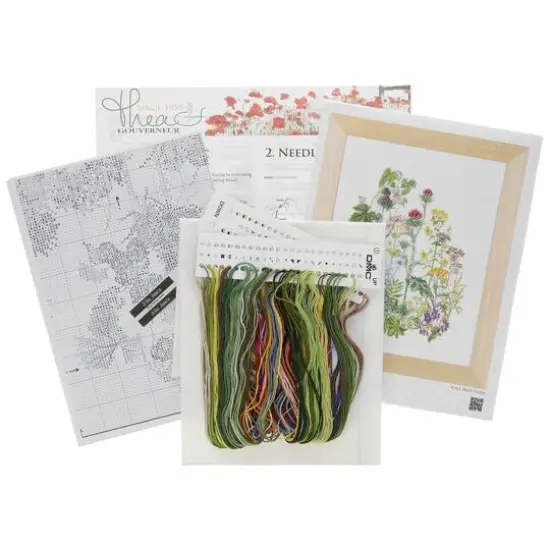 Thea Gouverneur Herbs Cross Stitch Kit {3}