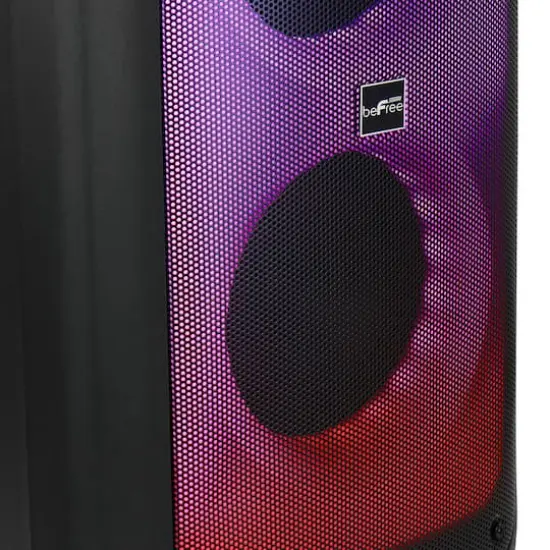 beFree Sound 8" Wireless Rechargeable Bluetooth Party Speaker With LED Illuminating Lights {5}