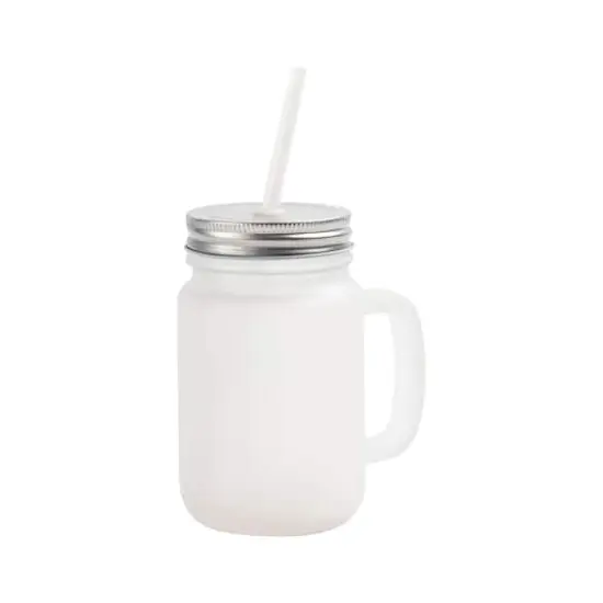 Craft Express 4ct. 12oz. Sublimation Frosted Glass Mason Jars {1}
