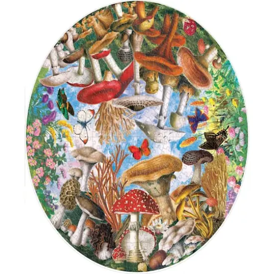 eeBoo Mushrooms & Butterflies 500 Piece Puzzle {3}