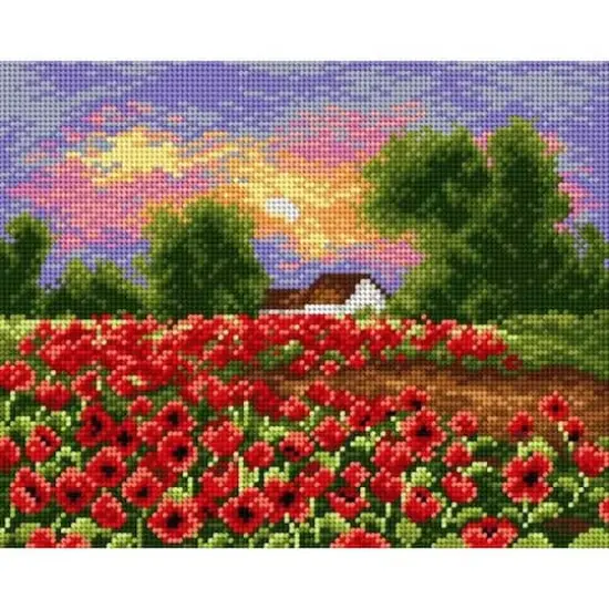 Orchidea Needlepoint Canvas For Halfstitch Without Yarn Summer Meadow - Printed Tapestry Canvas {1}
