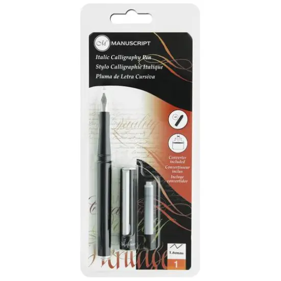 Manuscript 2B Italic Calligraphy Pen Set {1}