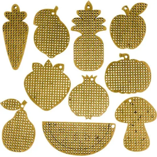 Wonderland Crafts Fruits & Vegetables Embroidery Blanks Set {1}