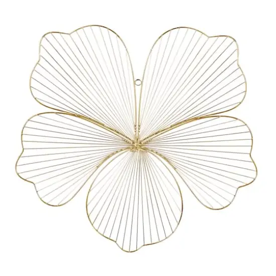 CosmoLiving by Cosmopolitan Gold Floral Glam Wall D&eacute;cor Set {7}