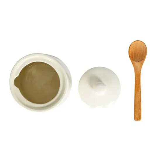 Hello Honey® White Charming Stoneware Creamer & Sugar Pot Set with Spoon {6}