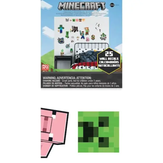 RoomMates Minecraft Characters Peel & Stick Wall Decals {5}