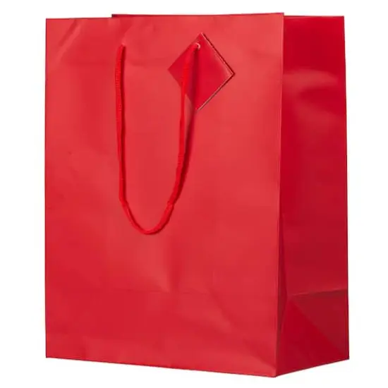 JAM Paper Large Matte Gift Bag, 3ct. Red {5}