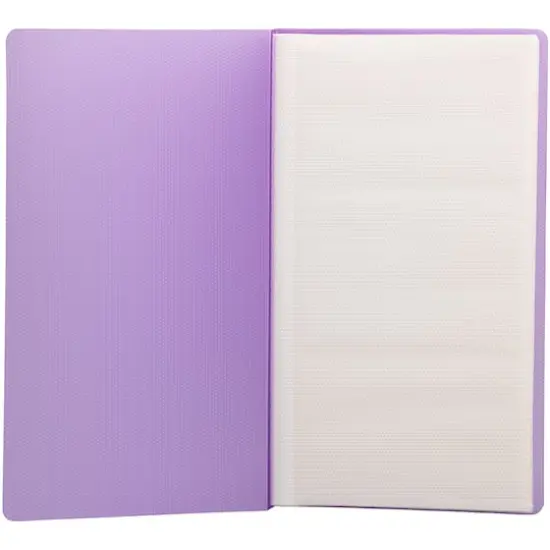 JAM Paper Purple Wallet Size Business Card Book, 12ct. {1}