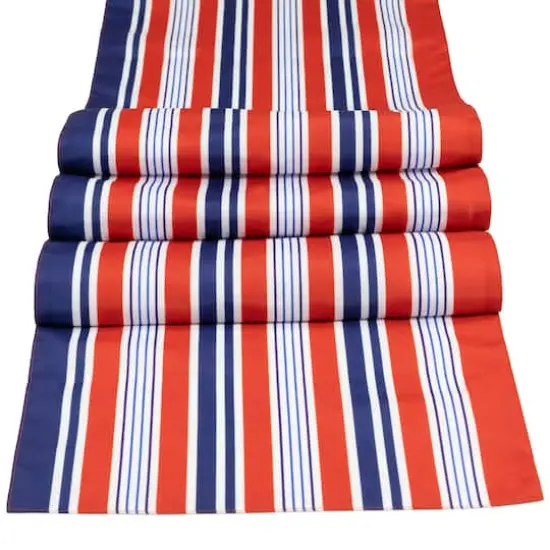 71" Red, White & Blue Striped Table Runner {4}