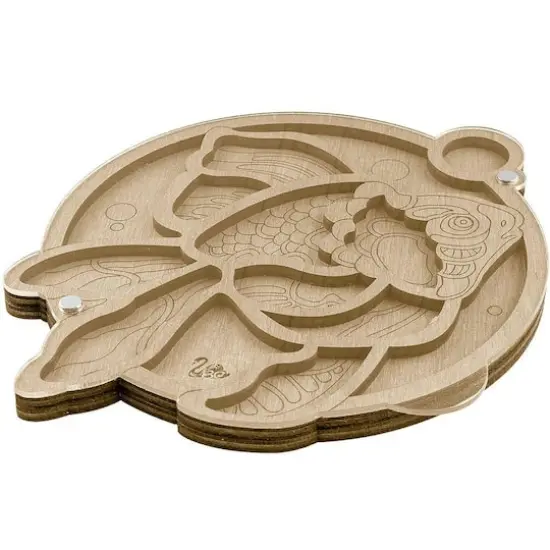 Wonderland Crafts 5.75" Fish Bead Organizer with Transparent Cover {3}