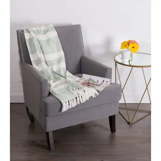 DII&reg; Mint Slub Stripe Throw {4}