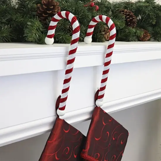 Haute Decor Large Candy Cane Stocking Holders, 2ct. {3}