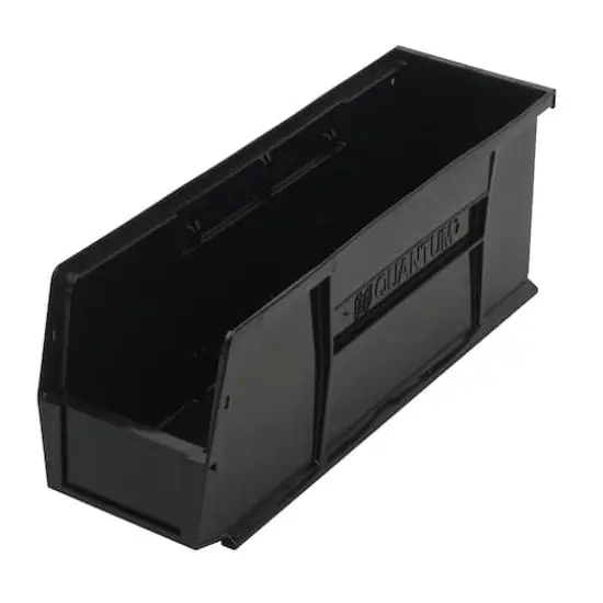 Quantum Storage Systems® Black 18" x 5.5" x 5" ULTRA Stack & Hang Bins, 12ct. {1}