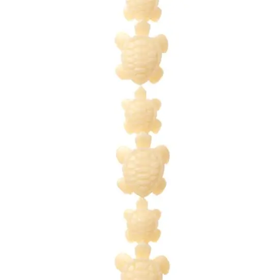 Cream Reconstituted Quartzite Turtle Beads by Bead Landing&trade; {1}