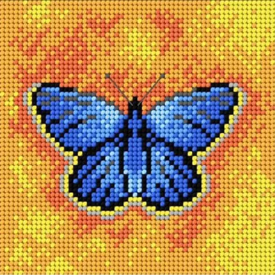 Orchidea Peacock Butterfly Gobelin Canvas for Halfstitch {1}