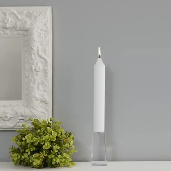 Root Candles 9" Unscented Smooth Collenette Taper Candles, 4ct. White {4}