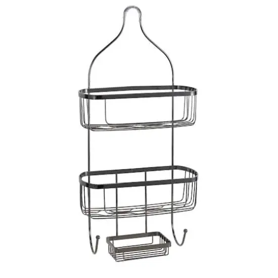 Bath Bliss Prince Design Black Onyx Shower Caddy {1}