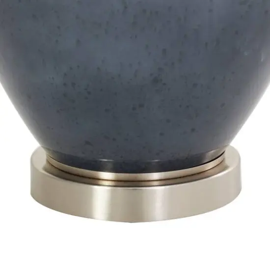 2ft. Blue Glass Colorblock Abstract Drip Accent Lamp {3}