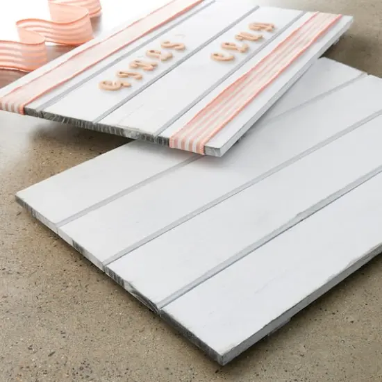 17" Whitewashed Plaque by Make Market&trade;, 2ct. {3}