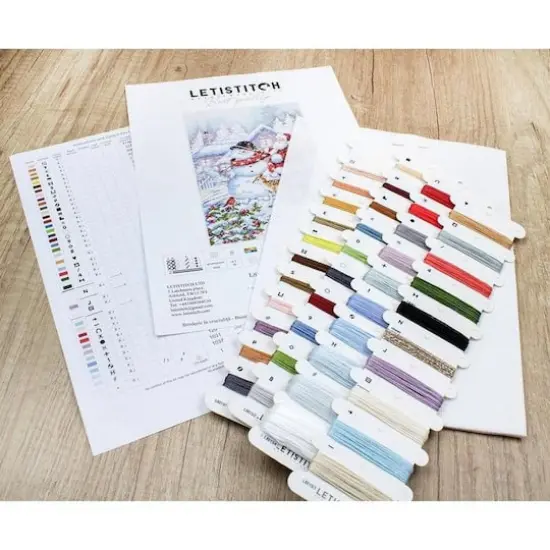 Letistitch Snowman And Santa Counted Cross Stitch Kit {5}