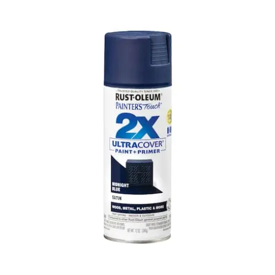 Painter's Touch&reg; 2X Ultra Cover&reg; Satin Spray Paint Midnight Blue {1}