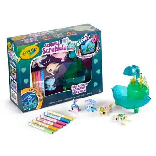 Crayola&reg; Scribble Scrubbie Ocean Pets Glow Lagoon {7}
