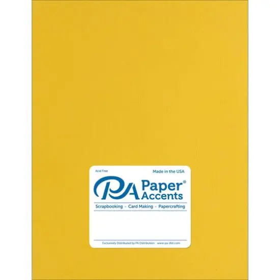 PA Paper&trade; Accents Muslin 8.5" x 11" 73lb. Cardstock, 25 Sheets Daffodil {1}