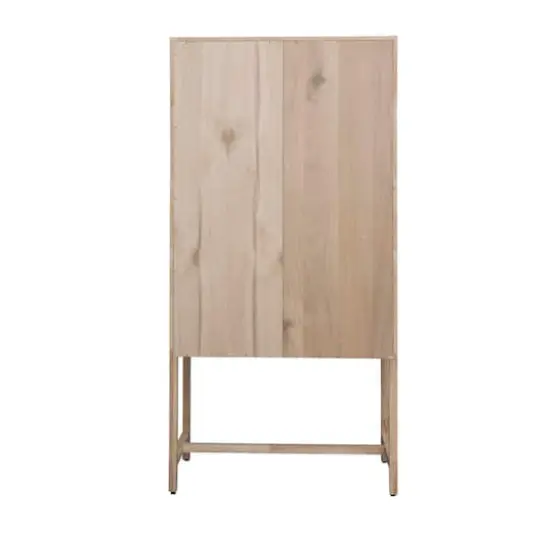 Hello Honey&reg; 6ft. Natural Woven Cane & Wood Cabinet {7}