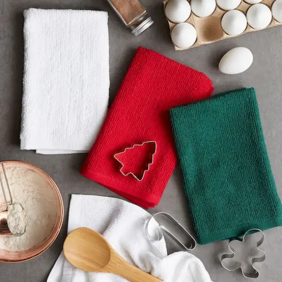 DII&reg; Assorted Holiday Barmop Dishtowel Set {6}