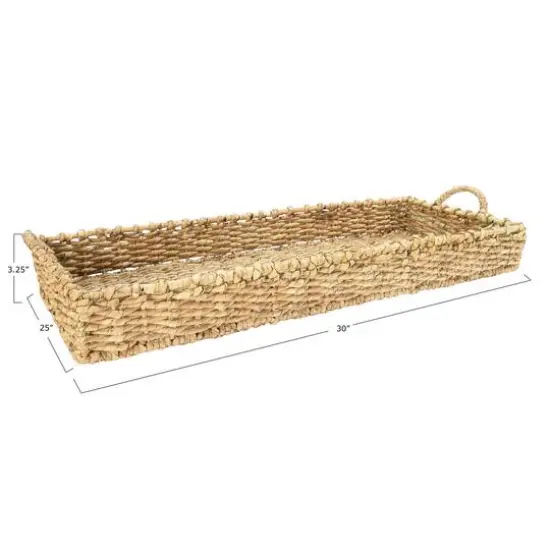 Hello Honey&reg; 30" Bankuan Wicker Tray {6}
