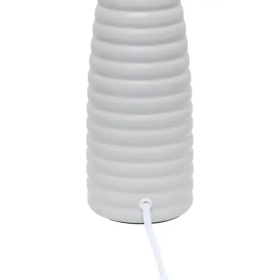 Simple Designs Alsace Bottle Table Lamp Gray {8}
