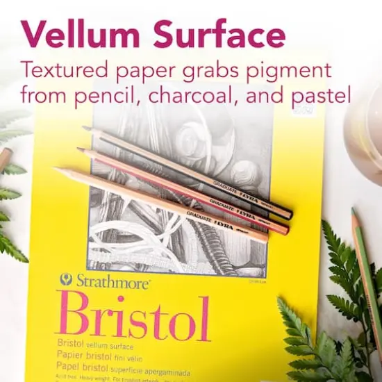 Strathmore&reg; 300 Series Bristol Vellum Surface Pad, 22" x 30" {1}
