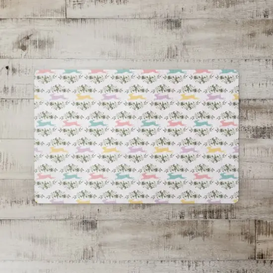 Pastel Rabbits 27" x 18" Floor Mat {3}