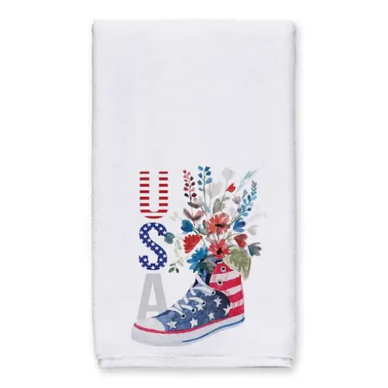 USA Sneaker Flower Tea Towel Set {3}