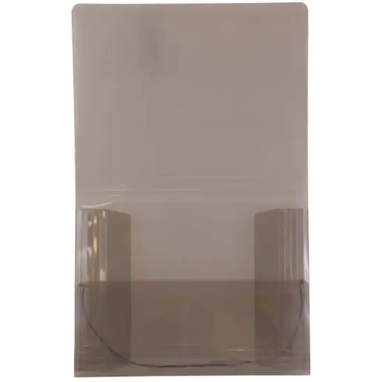 JAM Paper 9.5" x 12.375" Action Case Letter Booklet Plastic Portfolio Smoke Gray {4}