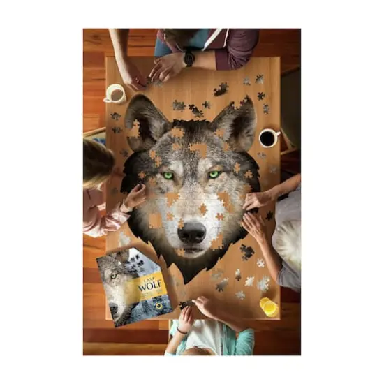 Madd Capp&trade; I Am&trade; Wolf Head-Shaped 550 Piece Jigsaw Puzzle {4}