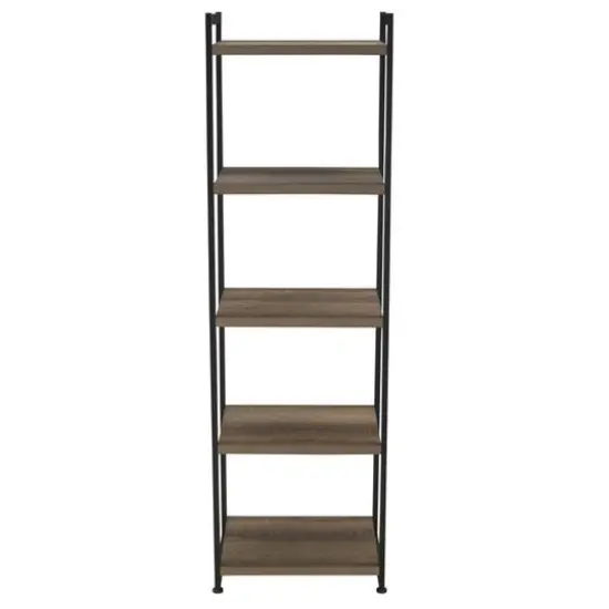 Household Essentials Jamestown 59" 5-Shelf Narrow Bookshelf Ashwood {7}