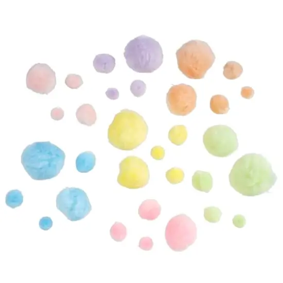 Pastel Pom Poms by Creatology&trade;, 300ct. {1}