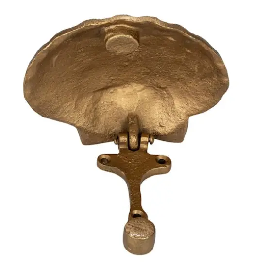 Hello Honey® Golden Antique Cast Metal Shell Door Knocker {8}