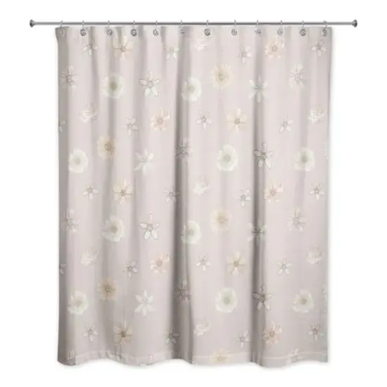 Florals Shower Curtain Blush {1}