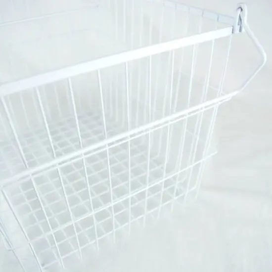DII&reg; Medium Rectangle Metal Basket White {5}