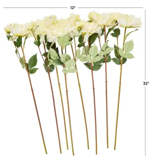 32" White Dahlia Artificial Flower Stem, 8ct. {8}